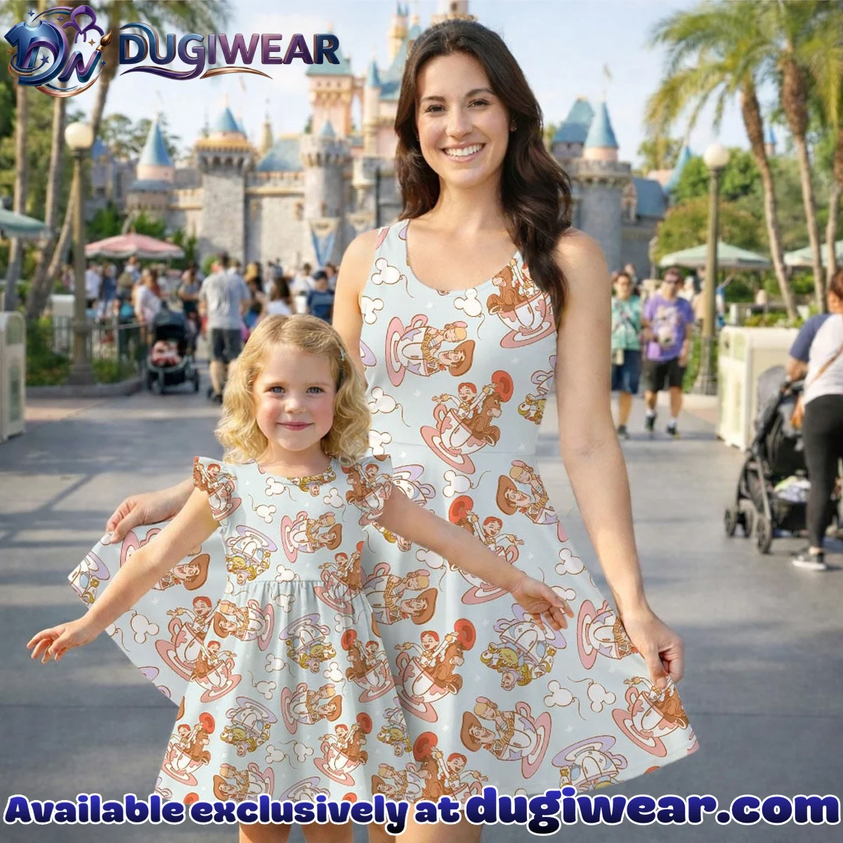 Vintage Toy Story Skater Dress, Retro Disney Vacation Summer Outfit