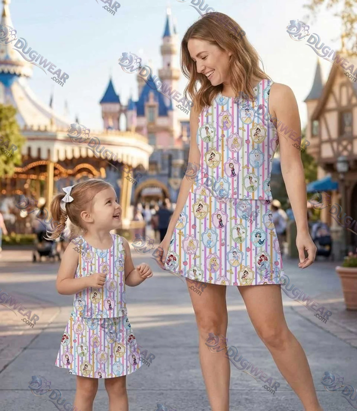 Women's Disney Princess Activewear Set, Cartoon Athletic Dress & Skort Outfit, Family Matching Sportswear Women's Disney Princess Activewear Set, Cartoon Athletic Dress & Skort Outfit, Family Matching Sportswear