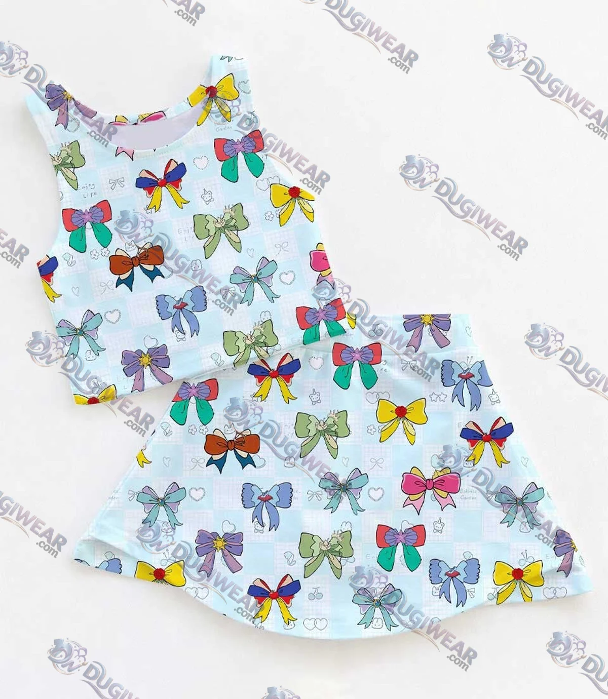 Women's Disney Princess Coquette Activewear Set, Cute Bow Athletic Dress & Skort Outfit