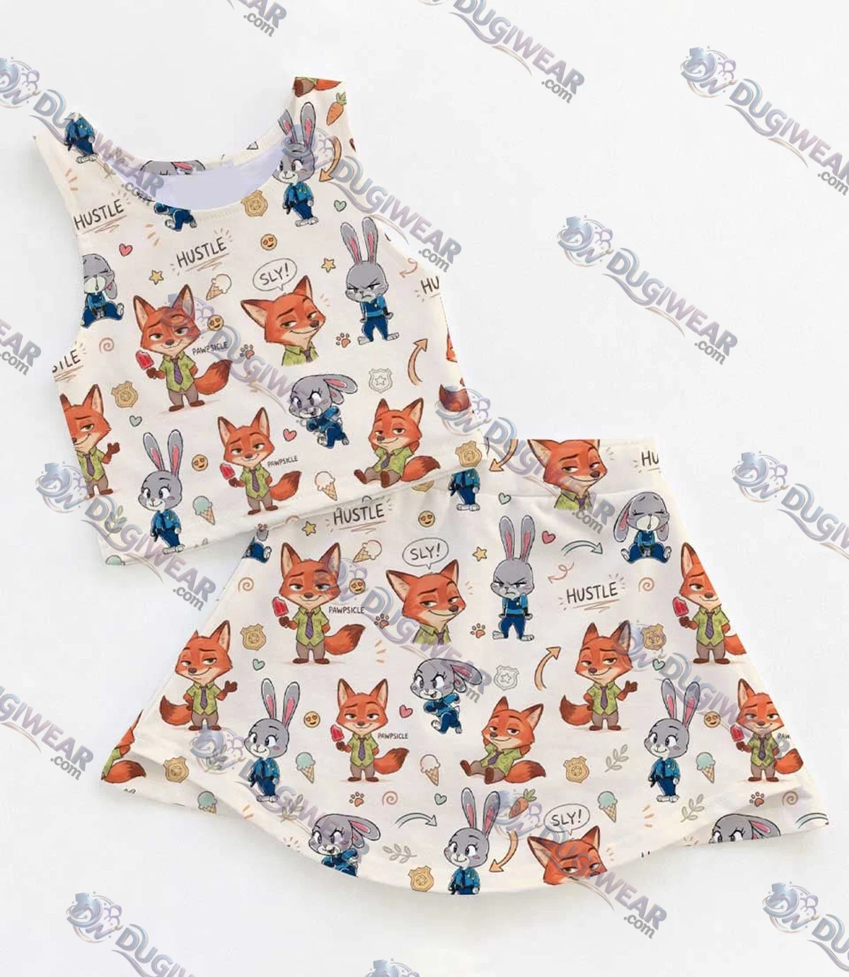 Women's Nick & Judy Activewear Set, Zootopia Athletic Dress & Skort Outfit, Family Matching Sportswear