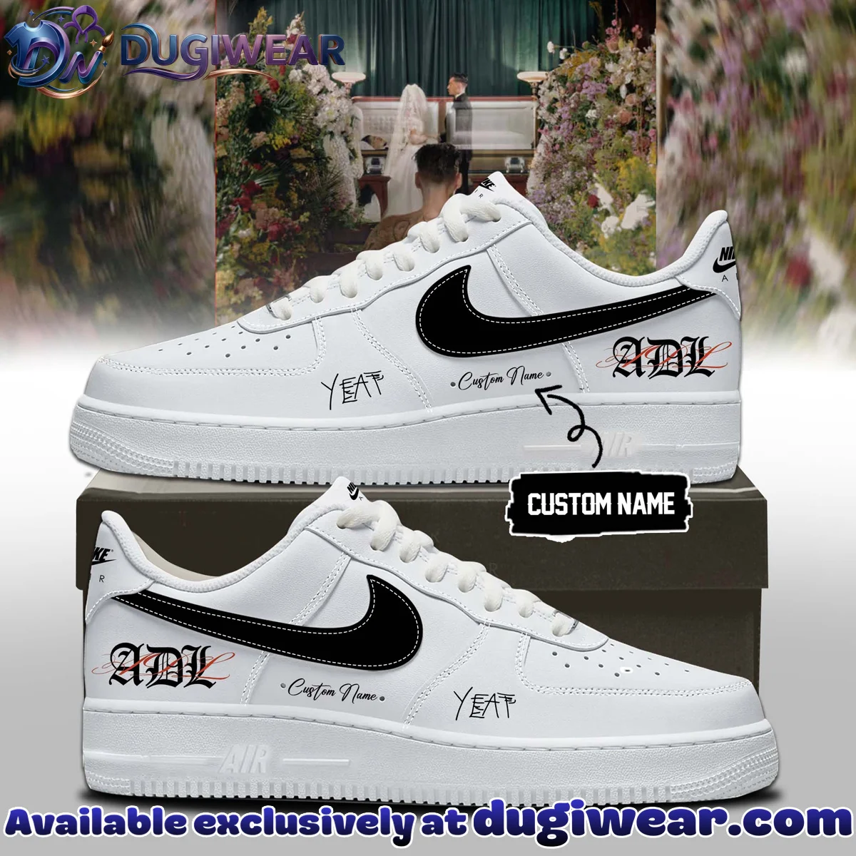 YEAT LOVELYFE Tour Signed Custom Air Force 1 & Jordan 1 Shoes (Design 10)