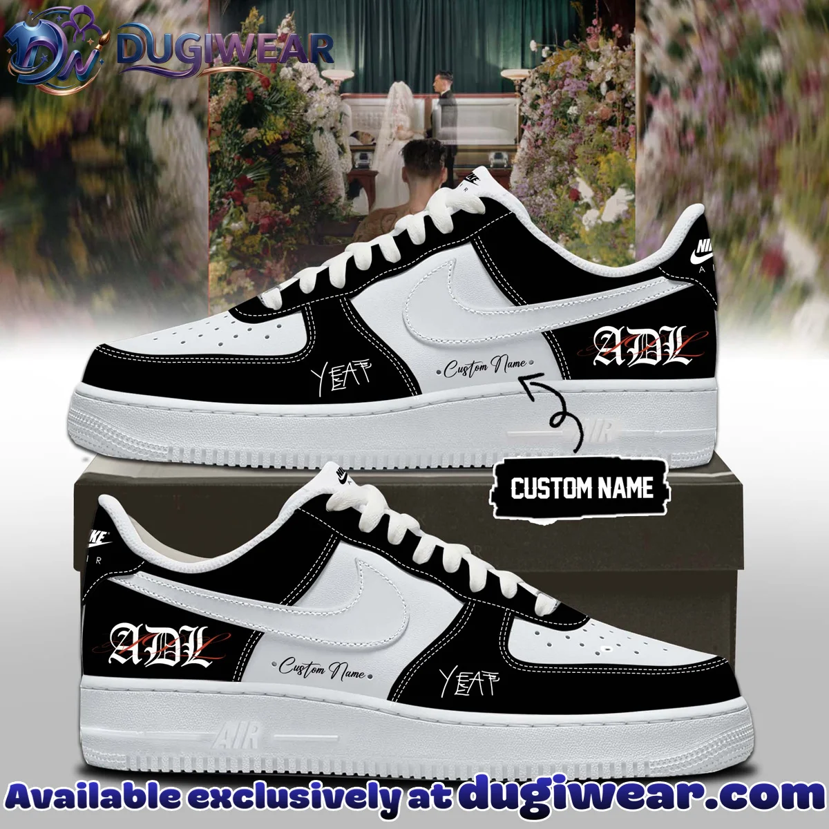 YEAT LOVELYFE Tour Signed Custom Air Force 1 & Jordan 1 Shoes (Style 14)