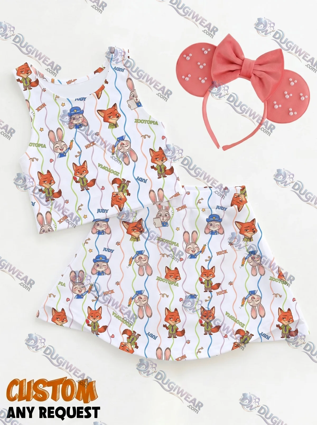 Zootopia Matching Dress Set, Mom And Me Outfit, Disney Park Vacation Clothes