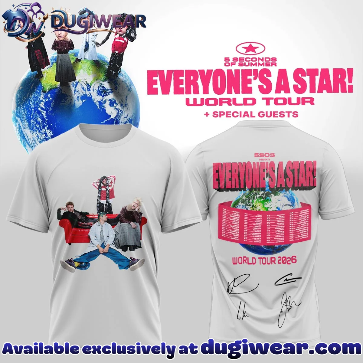 5SOS EVERYONE'S A STAR T-Shirt & Hoodie [Drop 11]