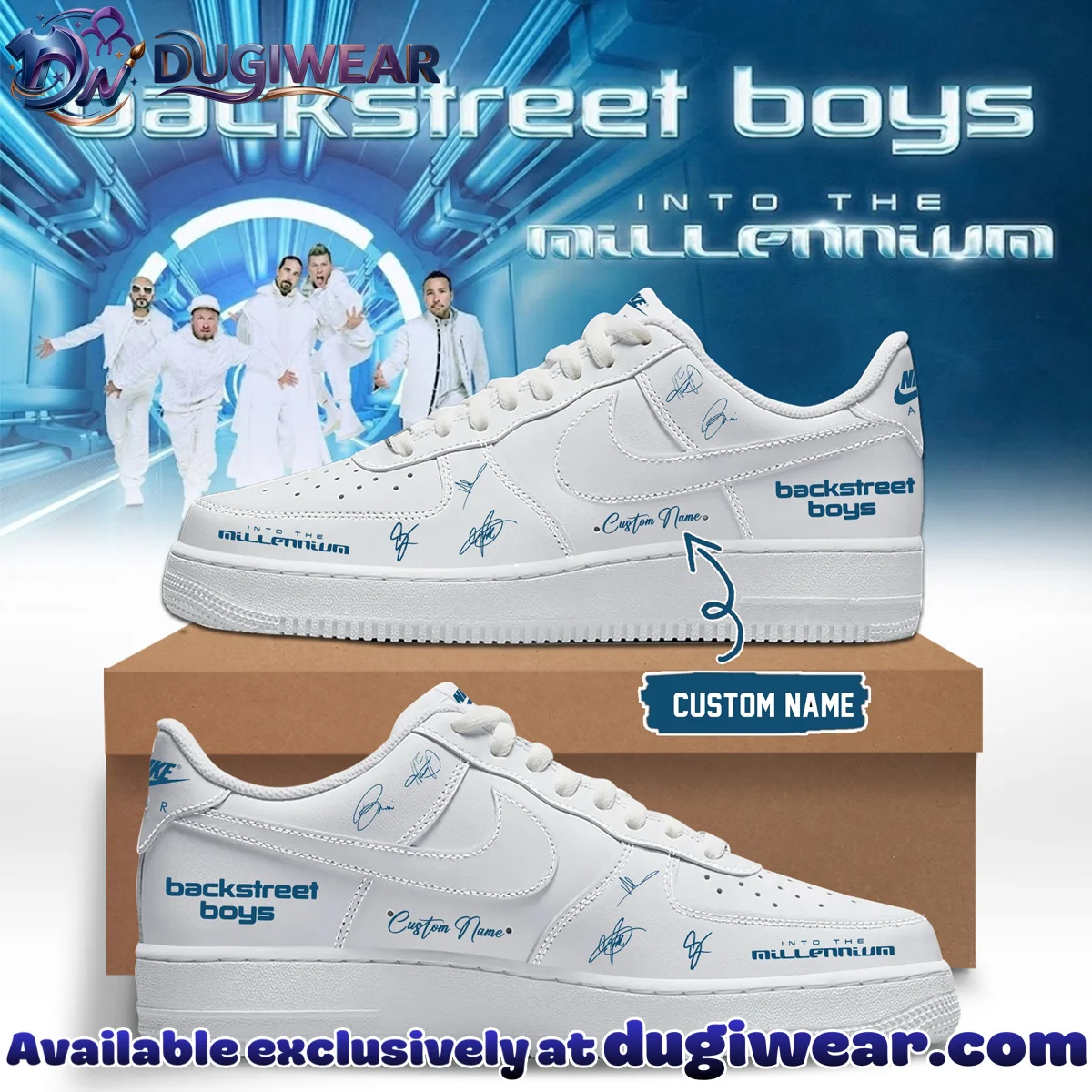 Backstreet Boys Into The Millennium Signature Custom Air Force 1 & Jordan 1 Shoes [Batch 22]