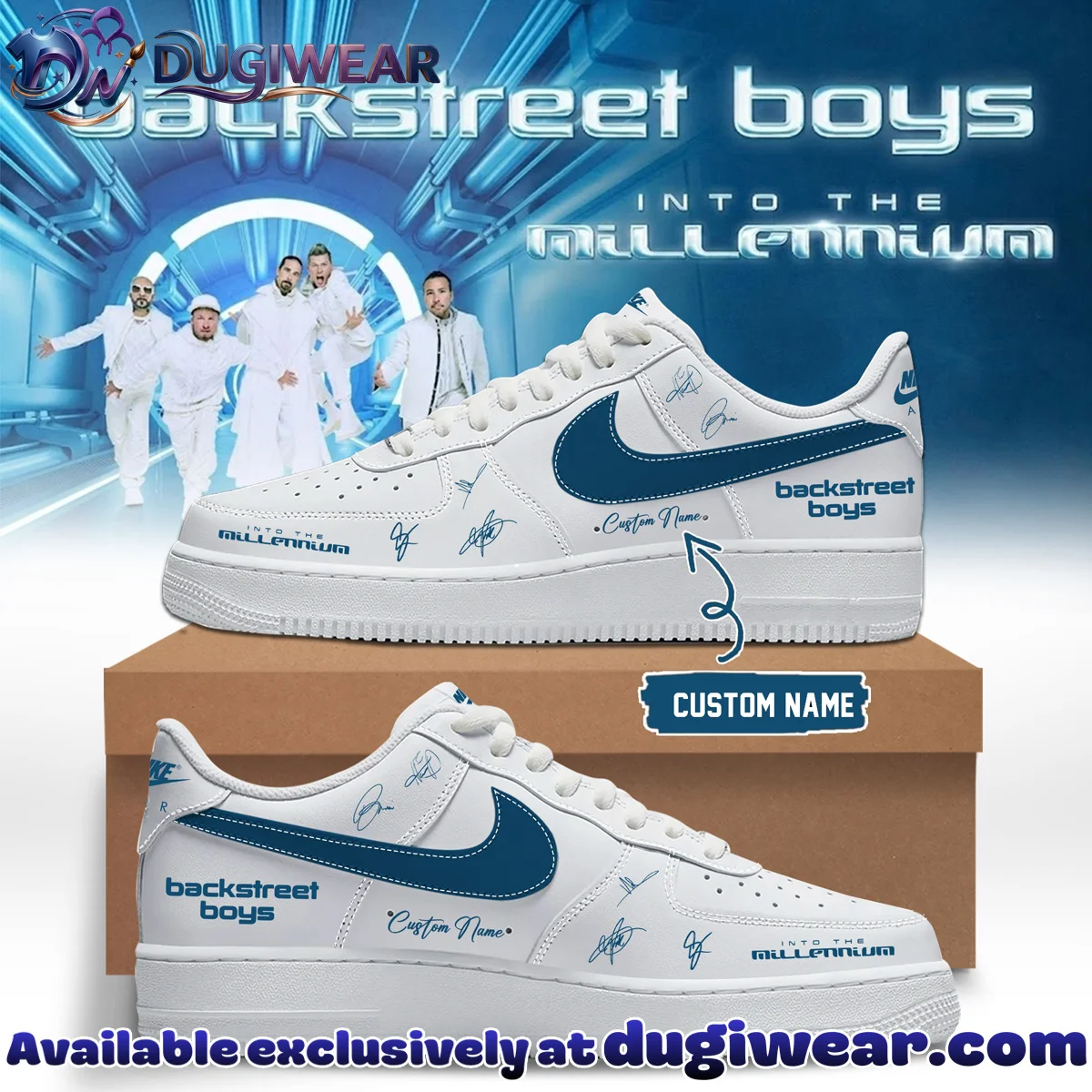 Backstreet Boys Into The Millennium Signature Custom Air Force 1 & Jordan 1 Shoes [Batch 3]