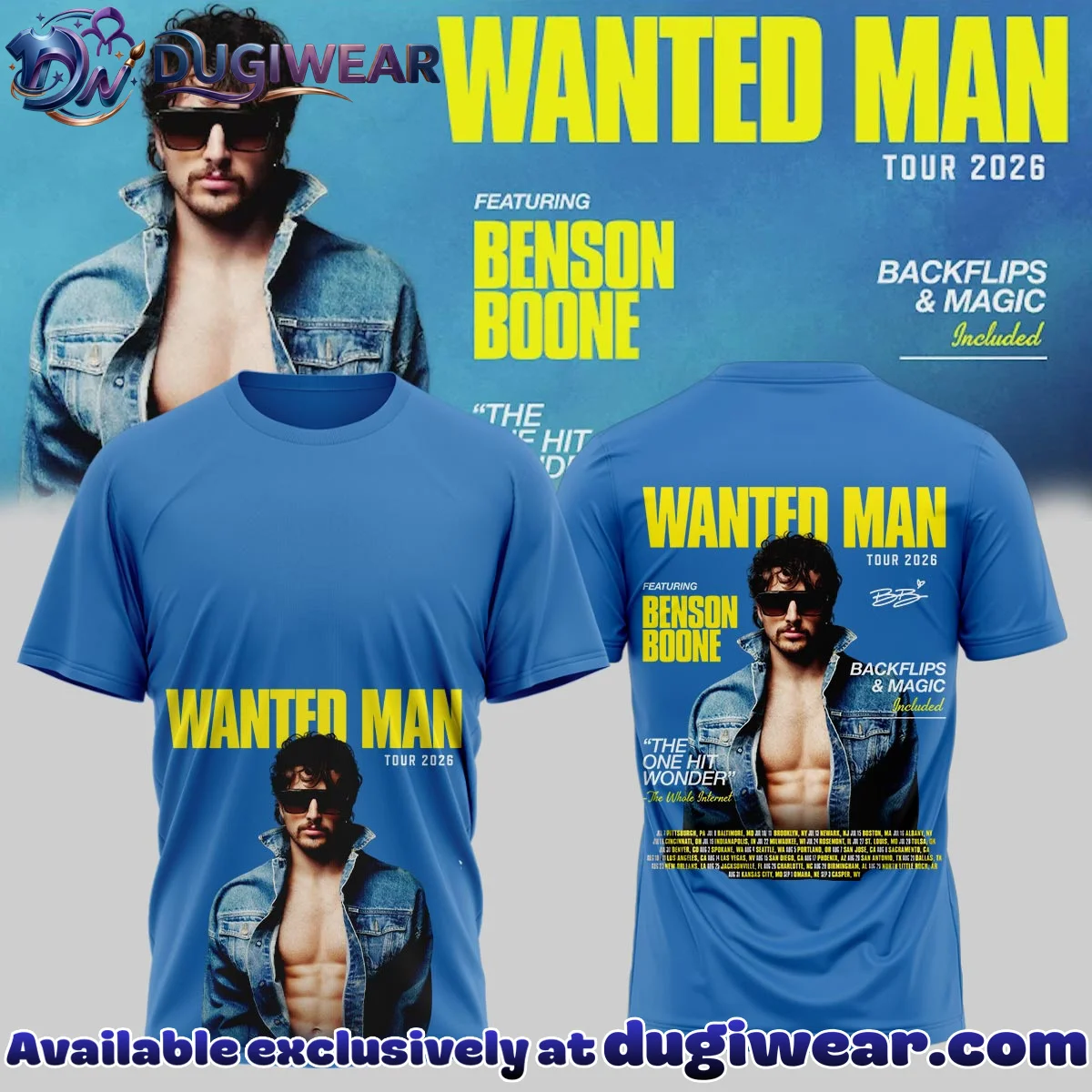Benson Boone Wanted Man T-Shirt & Hoodie [Drop 23]