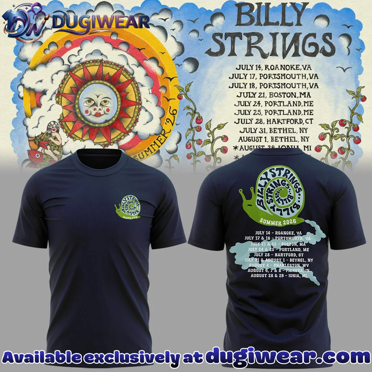 Billy Strings Summer Tour Shirt & Hoodie - Part 8