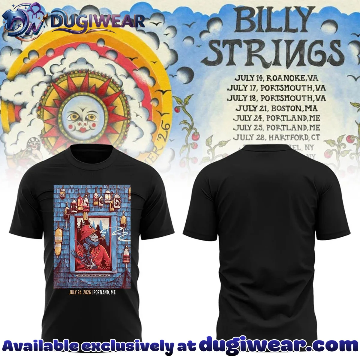 Billy Strings Summer Tour Shirt & Hoodie - Variant 5