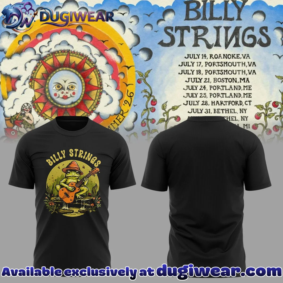 Billy Strings Summer Tour T-Shirt & Hoodie - Part 9