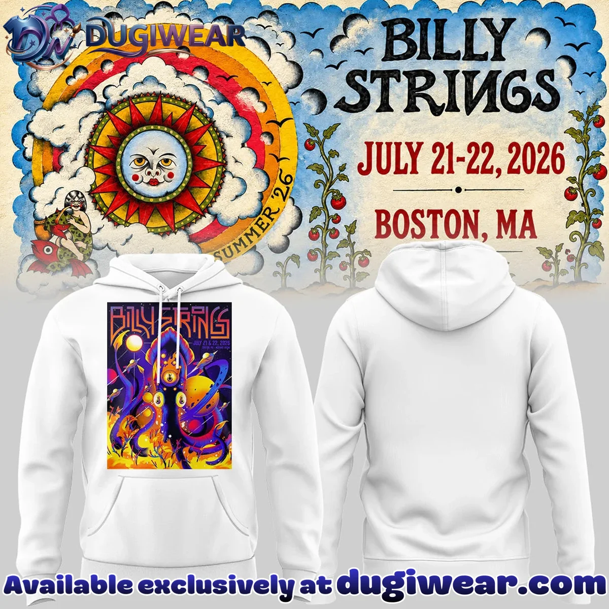 Billy Strings T-Shirt & Hoodie (Design 19)