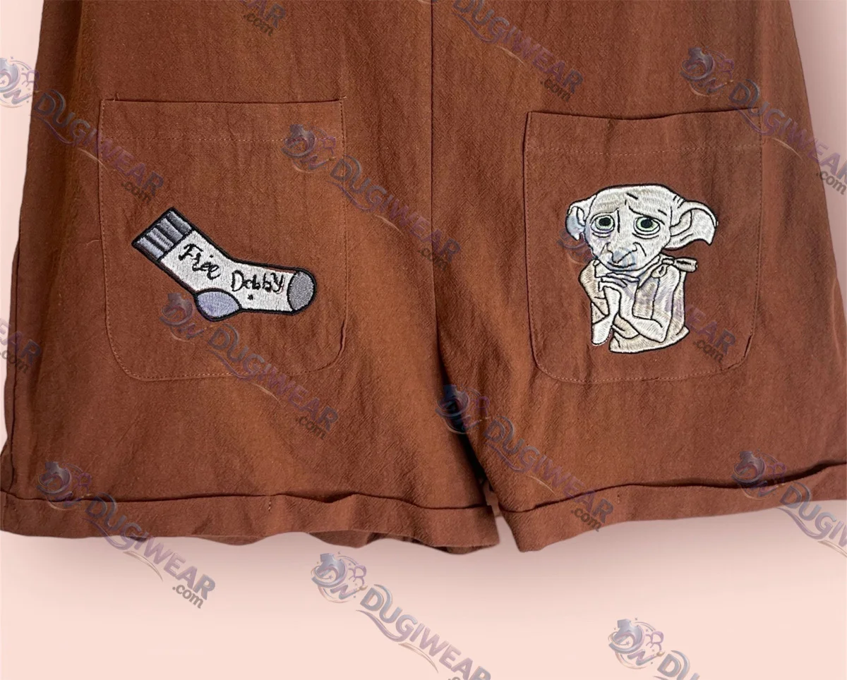 Dobby Harry Potter Embroidered Romper, XS-XL Dobby Harry Potter Embroidered Romper, XS-XL