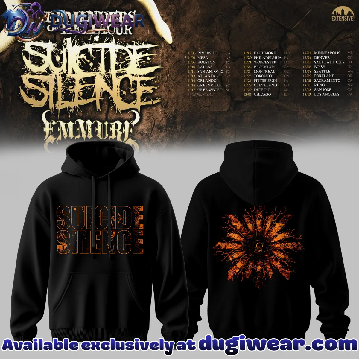 Suicide Silence Reminders of Hell Tour T-Shirt & Hoodie - Part 2