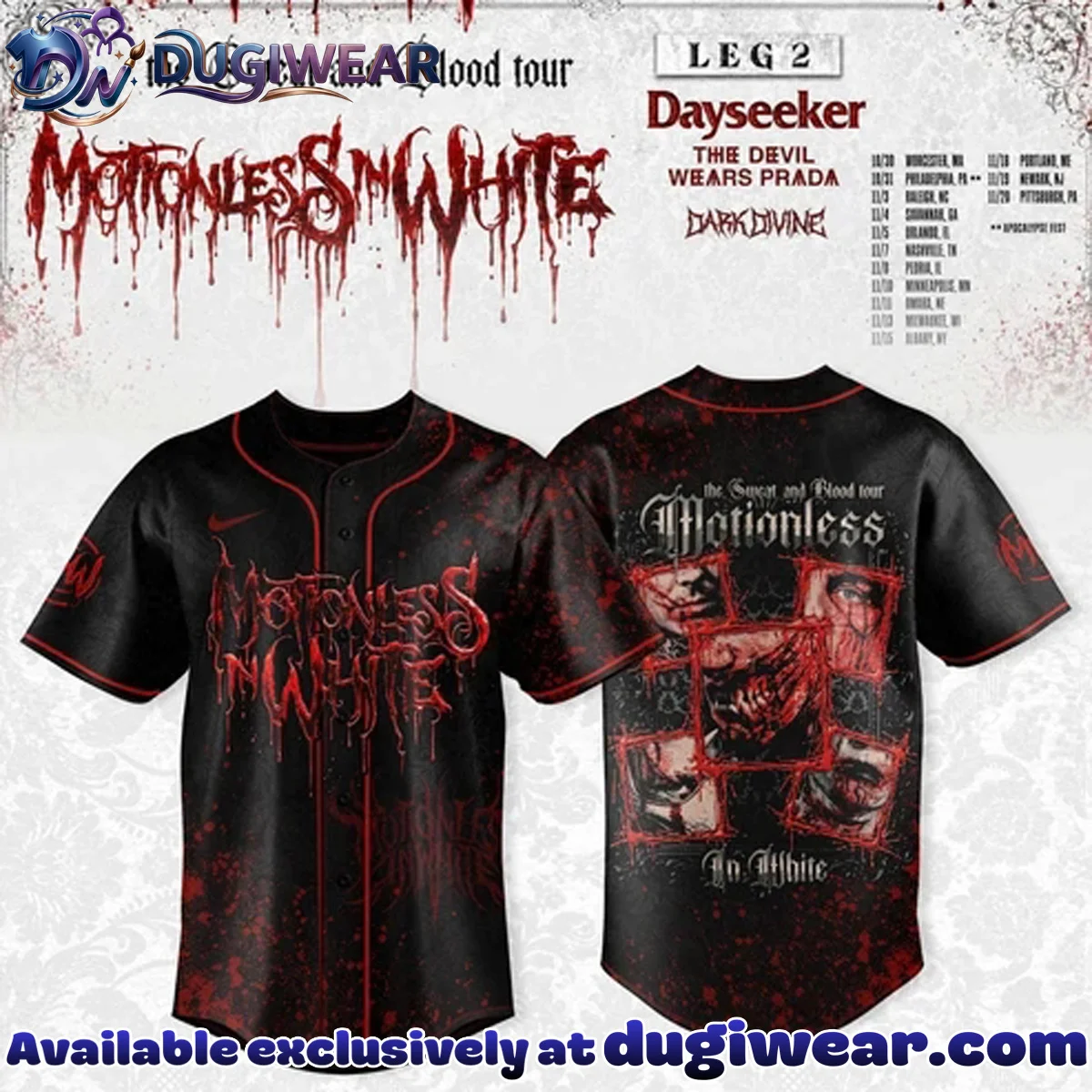 Sweat and Blood Tour Baseball Jersey