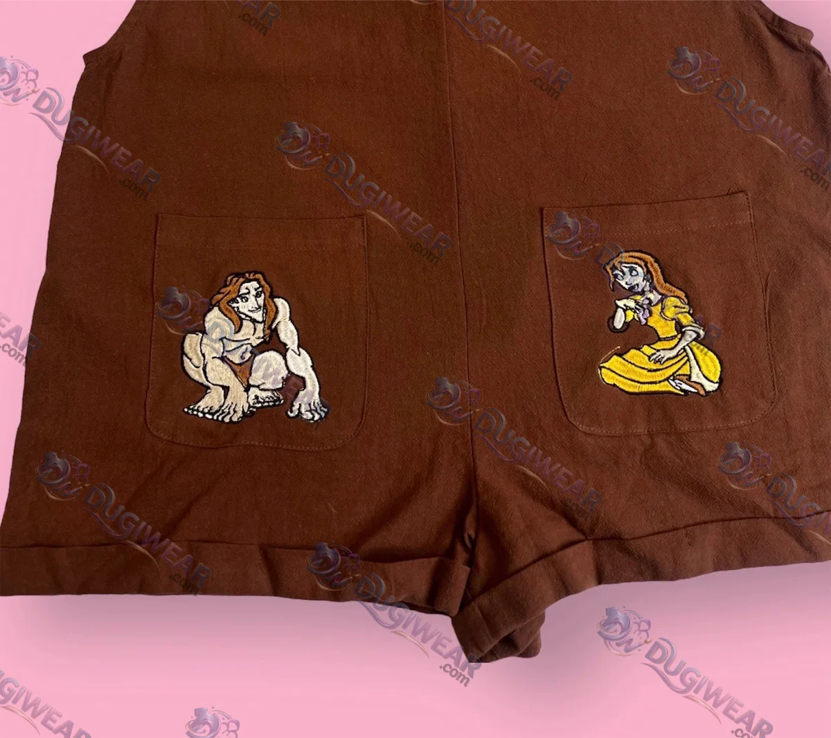 Tarzan Embroidered Adult Romper, Disney Inspired Tarzan Embroidered Adult Romper, Disney Inspired