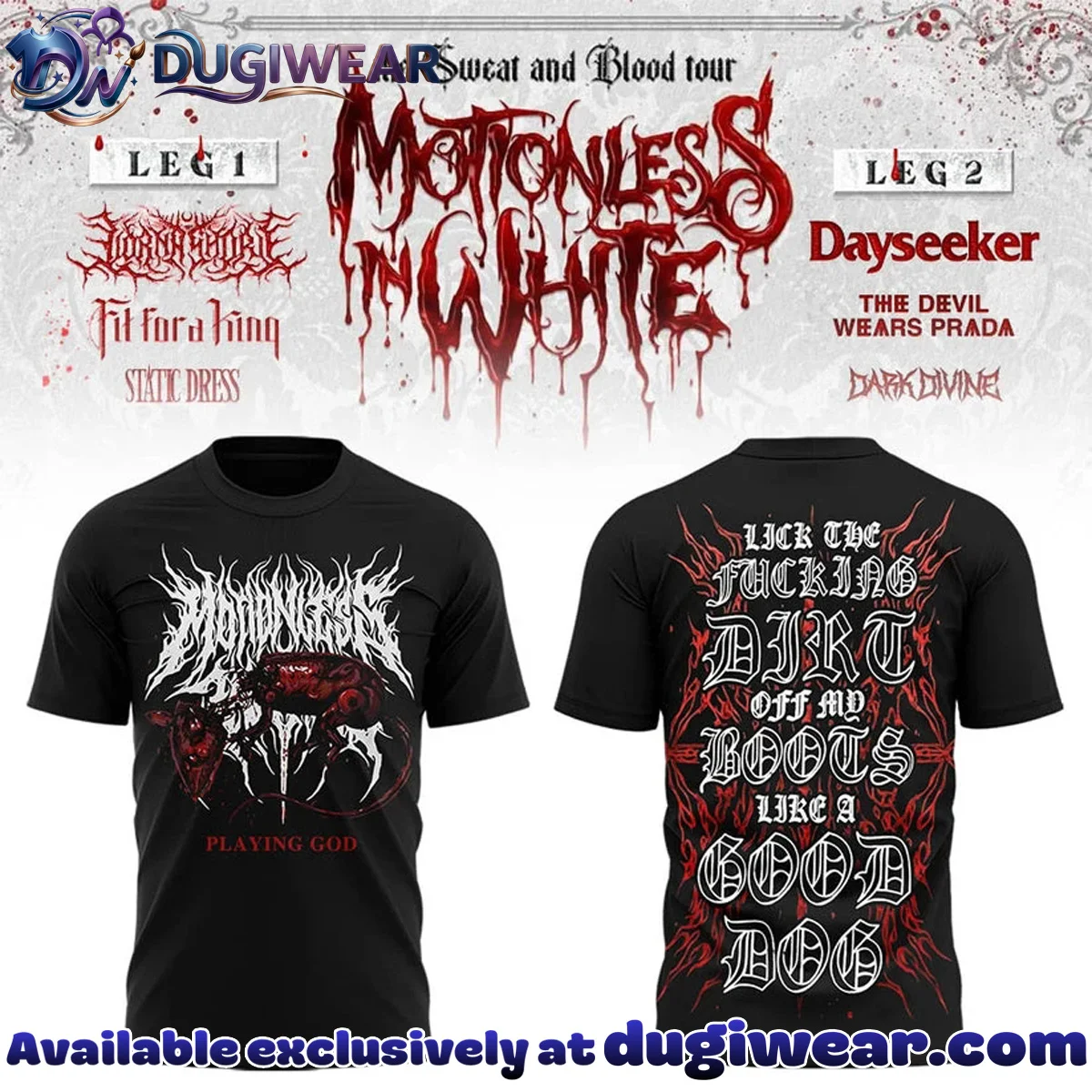 The Sweat & Blood Tour Shirt & Hoodie - Series 7