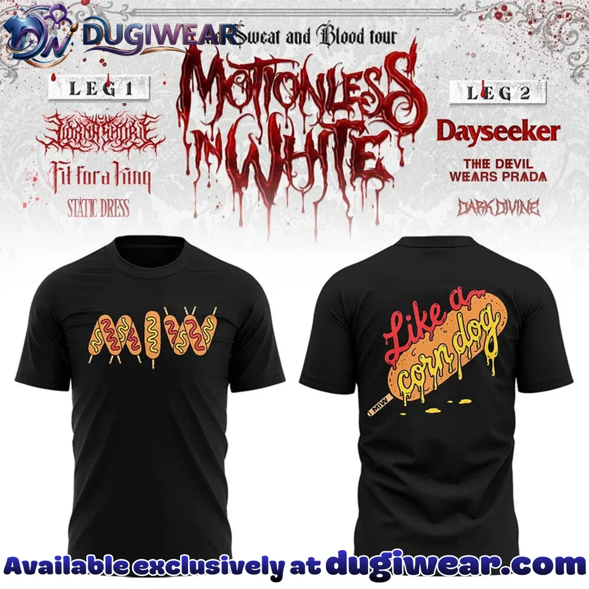 The Sweat & Blood Tour Shirt & Hoodie - Variant 4