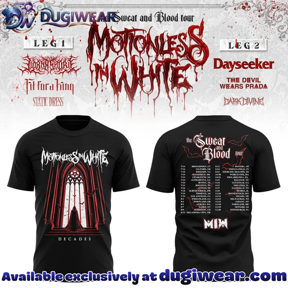 The Sweat & Blood Tour T-Shirt & Hoodie [Drop 11]