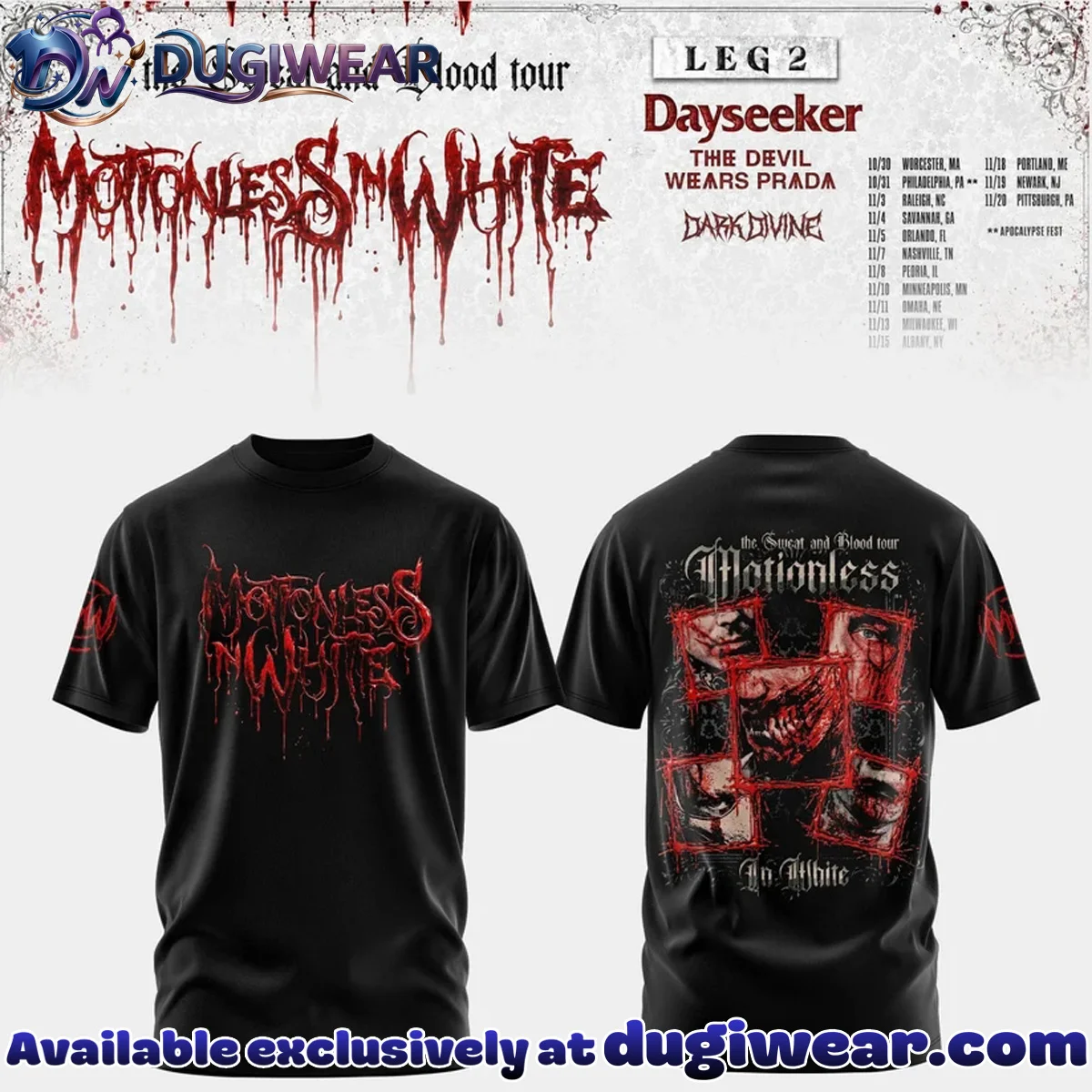 The Sweat & Blood Tour T-Shirt & Hoodie - Part 14