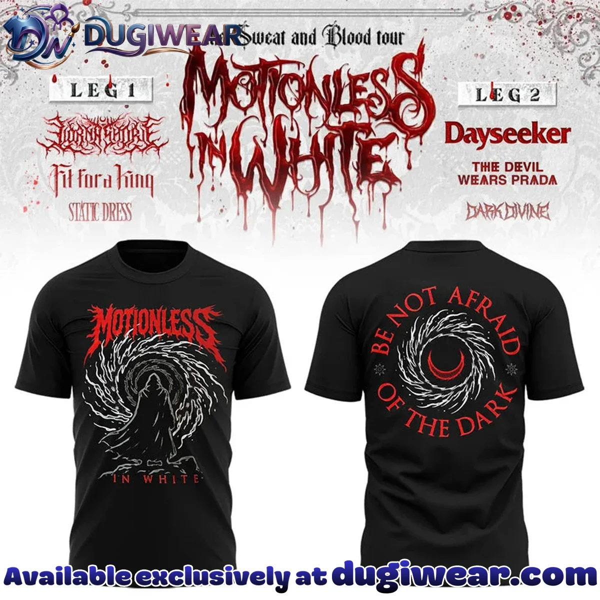 The Sweat & Blood Tour T-Shirt & Hoodie - Series 17