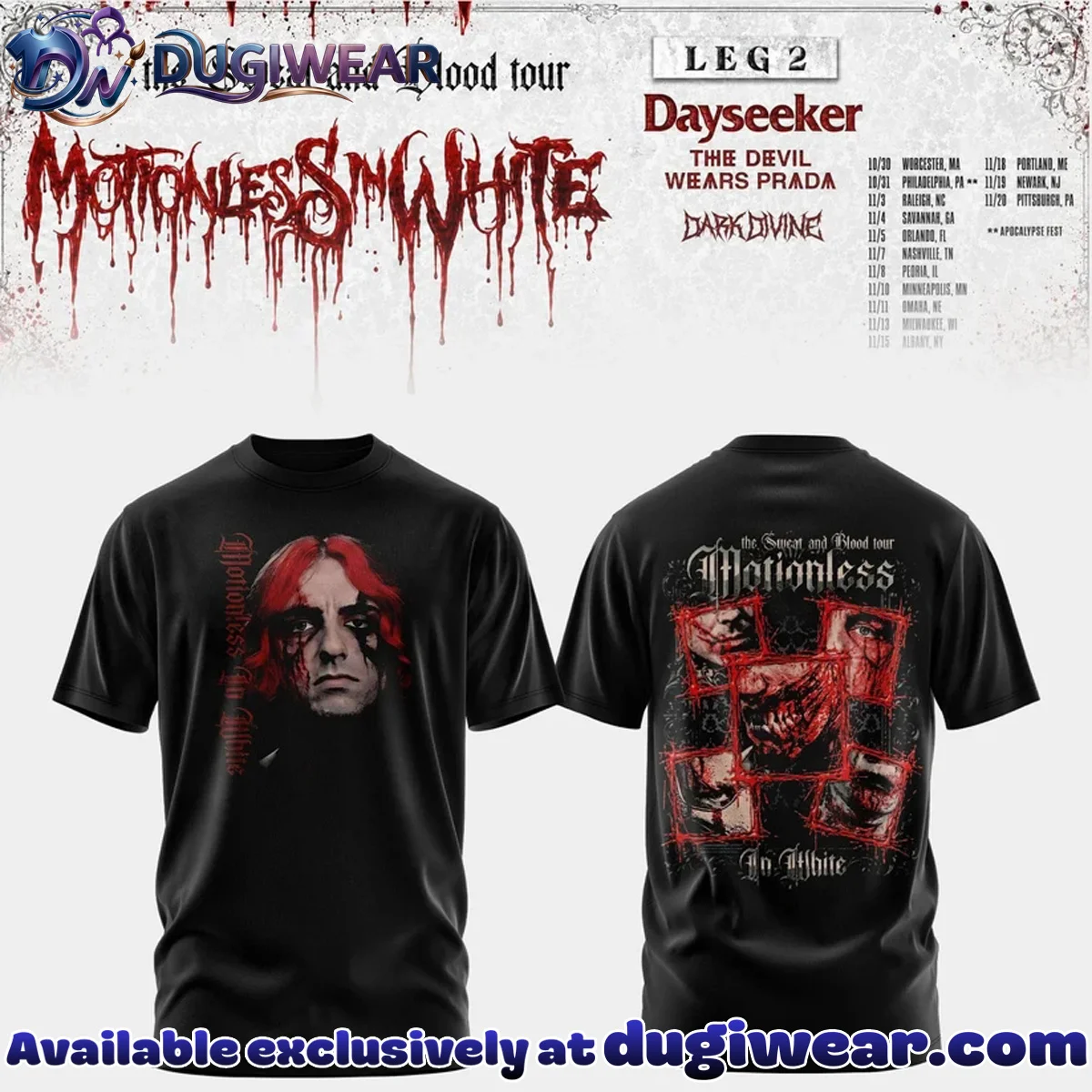 The Sweat & Blood Tour T-Shirt & Hoodie - Variant 15