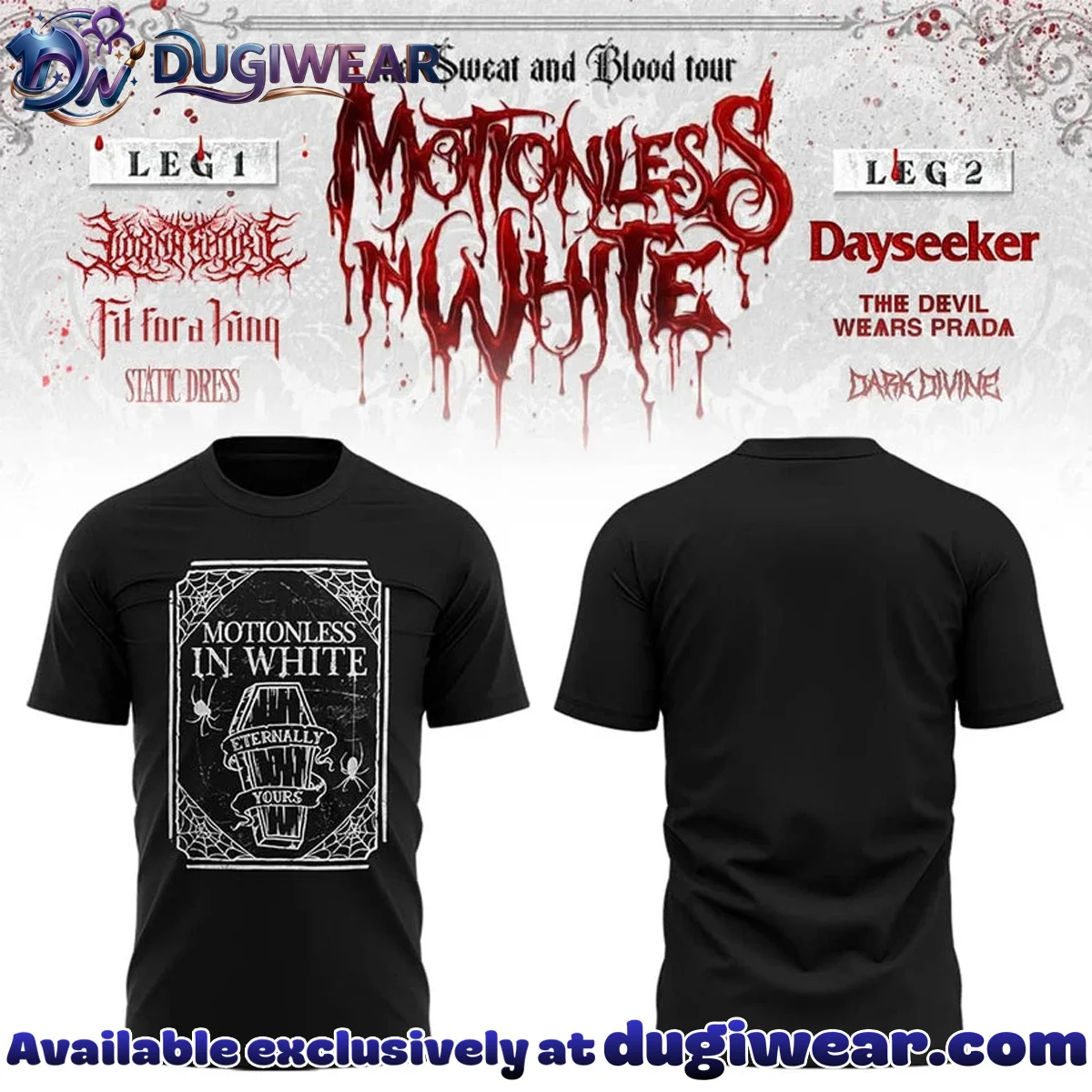 The Sweat & Blood Tour T-Shirt & Hoodie - Variant 9