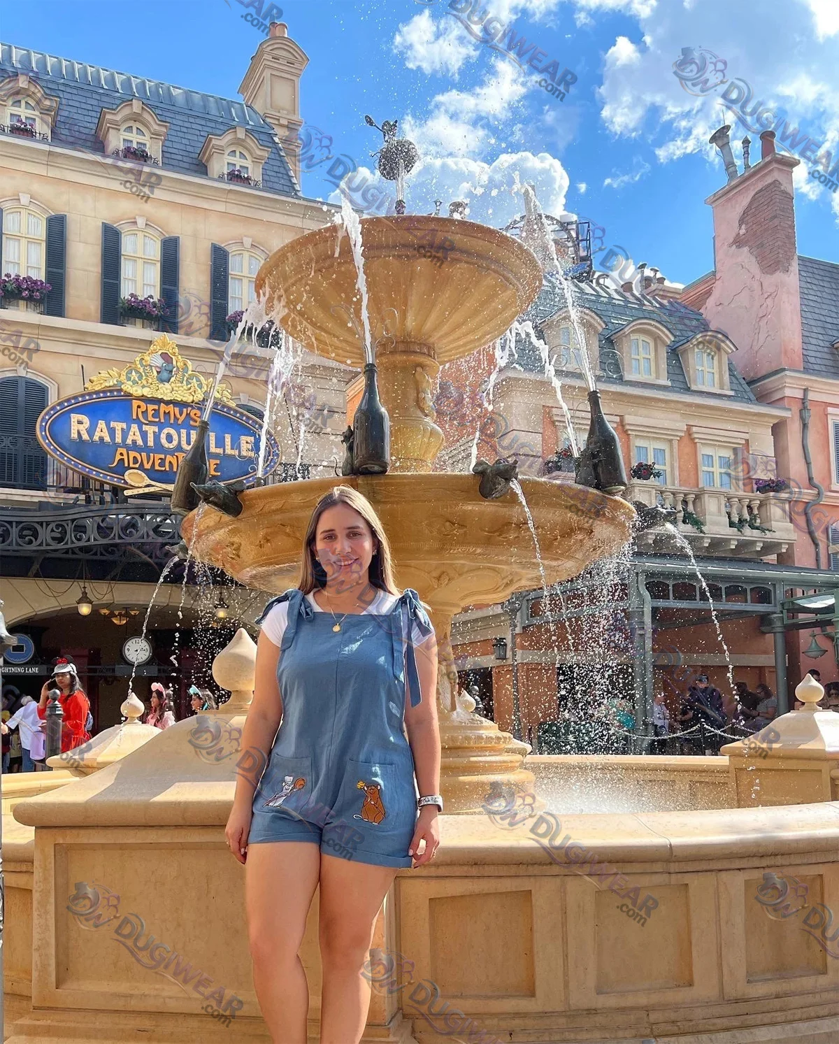 Women's Ratatouille Embroidered Romper, Epcot Outfit Women's Ratatouille Embroidered Romper, Epcot Outfit