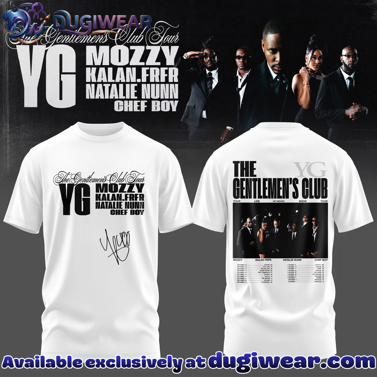 YG The Gentlemen's Club Tour Shirt & Hoodie [Drop 8]