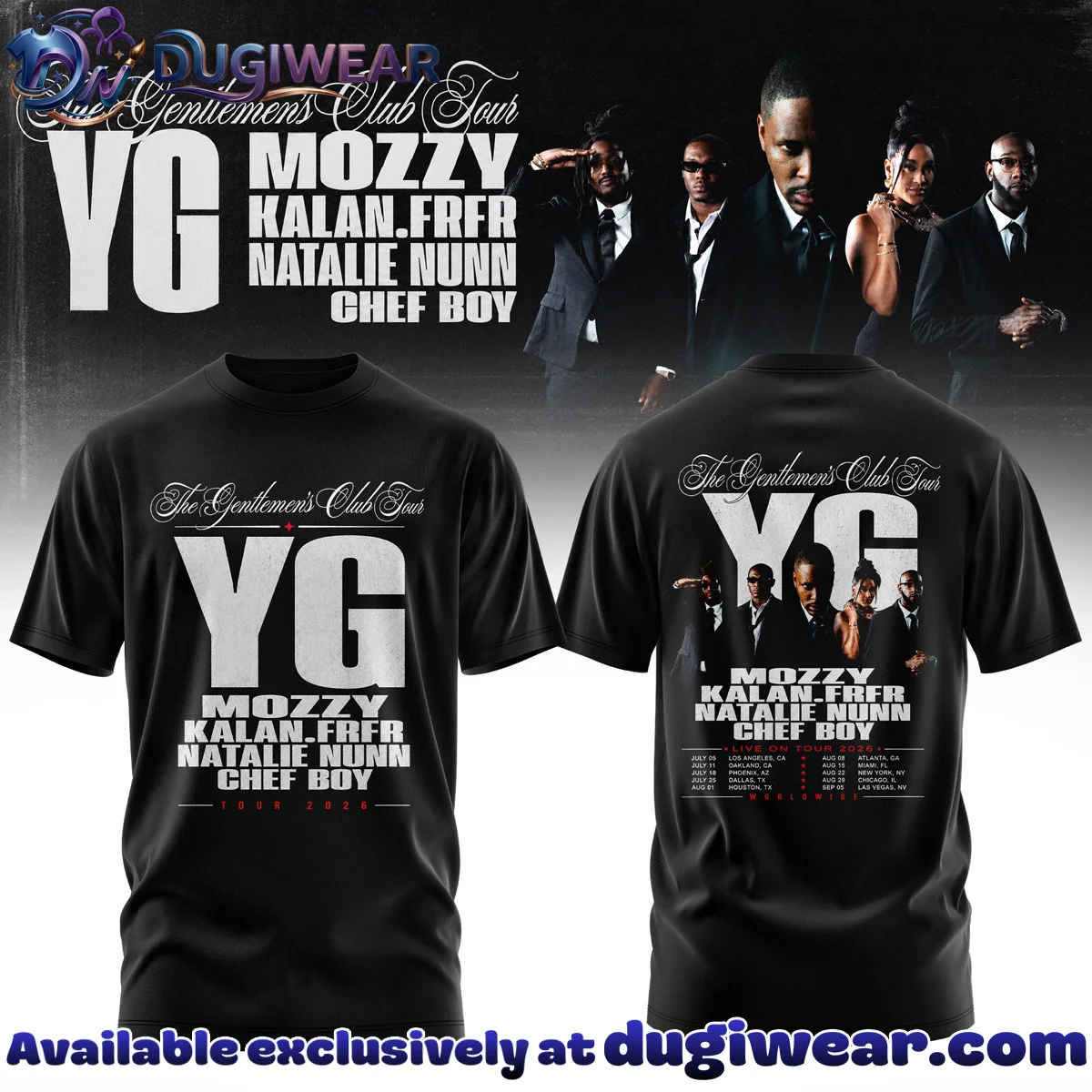 YG The Gentlemen's Club Tour Shirt & Hoodie (Style 21)
