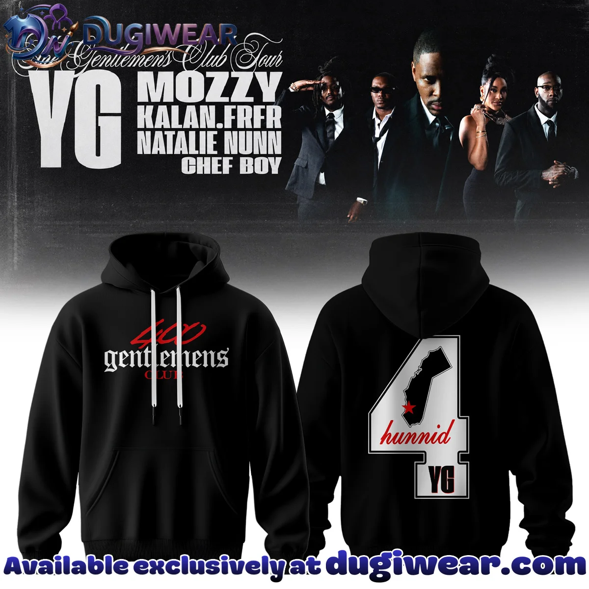 YG The Gentlemen's Club Tour Shirt & Hoodie - Variant 18