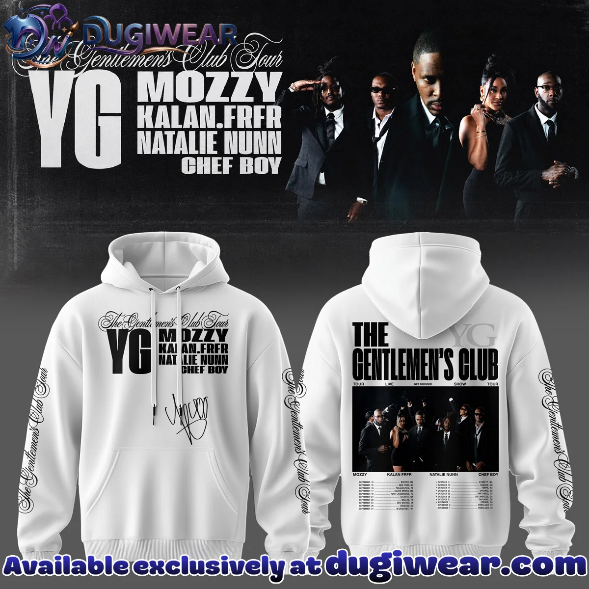 YG The Gentlemen's Club Tour T-Shirt & Hoodie - Variant 2